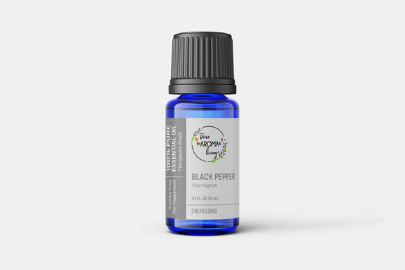 Black Pepper 100% Pure Essential Oil 10 ml (ChildSafe) (Organic Available)