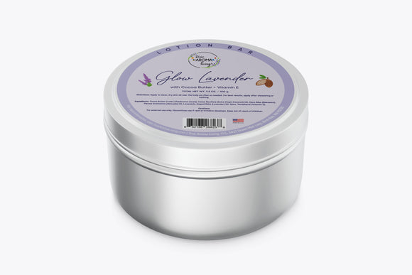 Glow Lavender Lotion Bar with Cocoa Butter + Vitamin E 100 g
