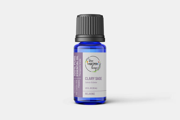 Clary Sage Organic 100% Pure Essential Oil 10 ml (ChildSafe) (Organic Available)