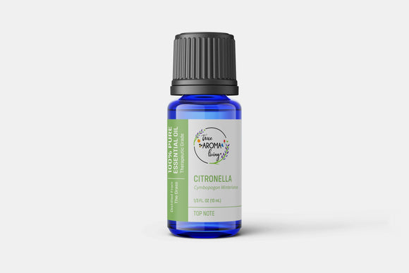 Citronella 100% Pure Essential Oil 10 ml (ChildSafe) (Organic Available)