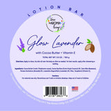 Glow Lavender Lotion Bar with Cocoa Butter + Vitamin E 100 g