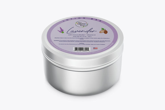 Lavender Lotion Bar with Cocoa Butter + Vitamin E 100 g