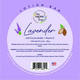 Lavender Lotion Bar with Cocoa Butter + Vitamin E 100 g