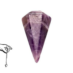 Faceted Pendulum – Amethyst – Reiki Infused