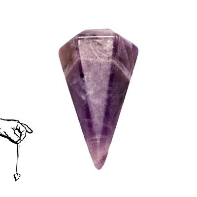 Faceted Pendulum – Amethyst – Reiki Infused