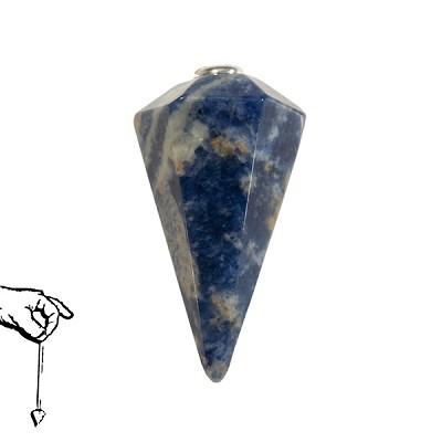 Faceted Pendulum – Sodalite – Reiki Infused