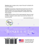 Tranquil & At Ease Synergy Essential Oil Blend  Pre-Diluted Roll-On 10 ml