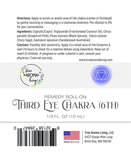 Third Eye Chakra (6th) Synergy Essential Oil Blend  Pre-Diluted Roll-On 10 ml