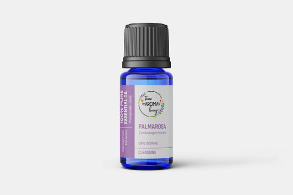 Palmarosa 100% Pure Essential Oil 10 ml (ChildSafe) (Organic Available)