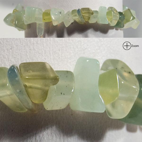 Gemstone Chip Bracelet – New Jade (Serpentine) – Reiki Infused