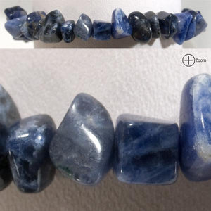 Gemstone Chip Bracelet – Sodalite – Reiki Infused