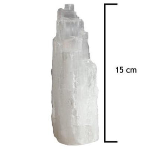 Mineral and Fossil Treasures – Selenite Mini Mountain 15 cm – Reiki Infused