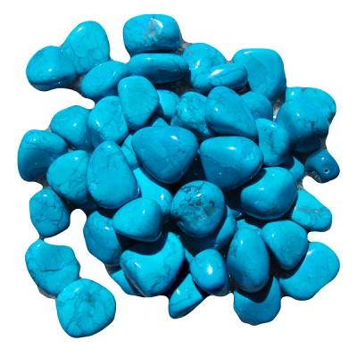 Tumbled Stone – Turquoise Howlite – Reiki Infused