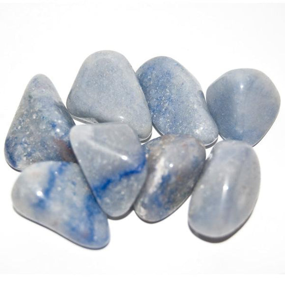 Tumbled Stone – Blue Quartz – Reiki Infused